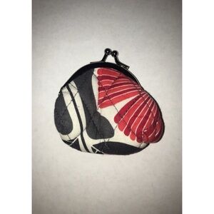 Vera Bradley Black and Red Coin Purse